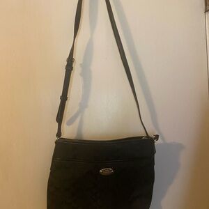 Black Coach Side / Crossbody Bag (Purse)